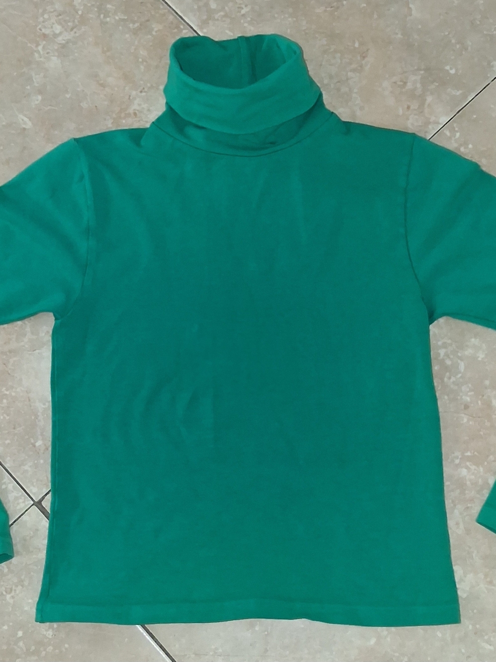 Los Angeles Apparel Emerald Green Turtleneck Long Sleeve Top